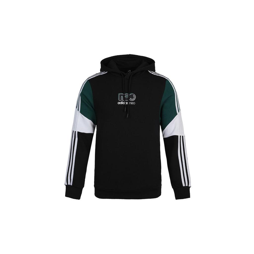 adidas Neo Brilliant Hoodie 2 с цветными блоками Мужские толстовки черного цвета GU0835