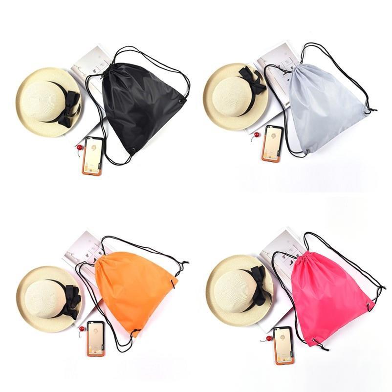 Sport Cinch Sack Environmental Waterproof Gym Duffle Backpack Pack Pouch Drawstring Bag