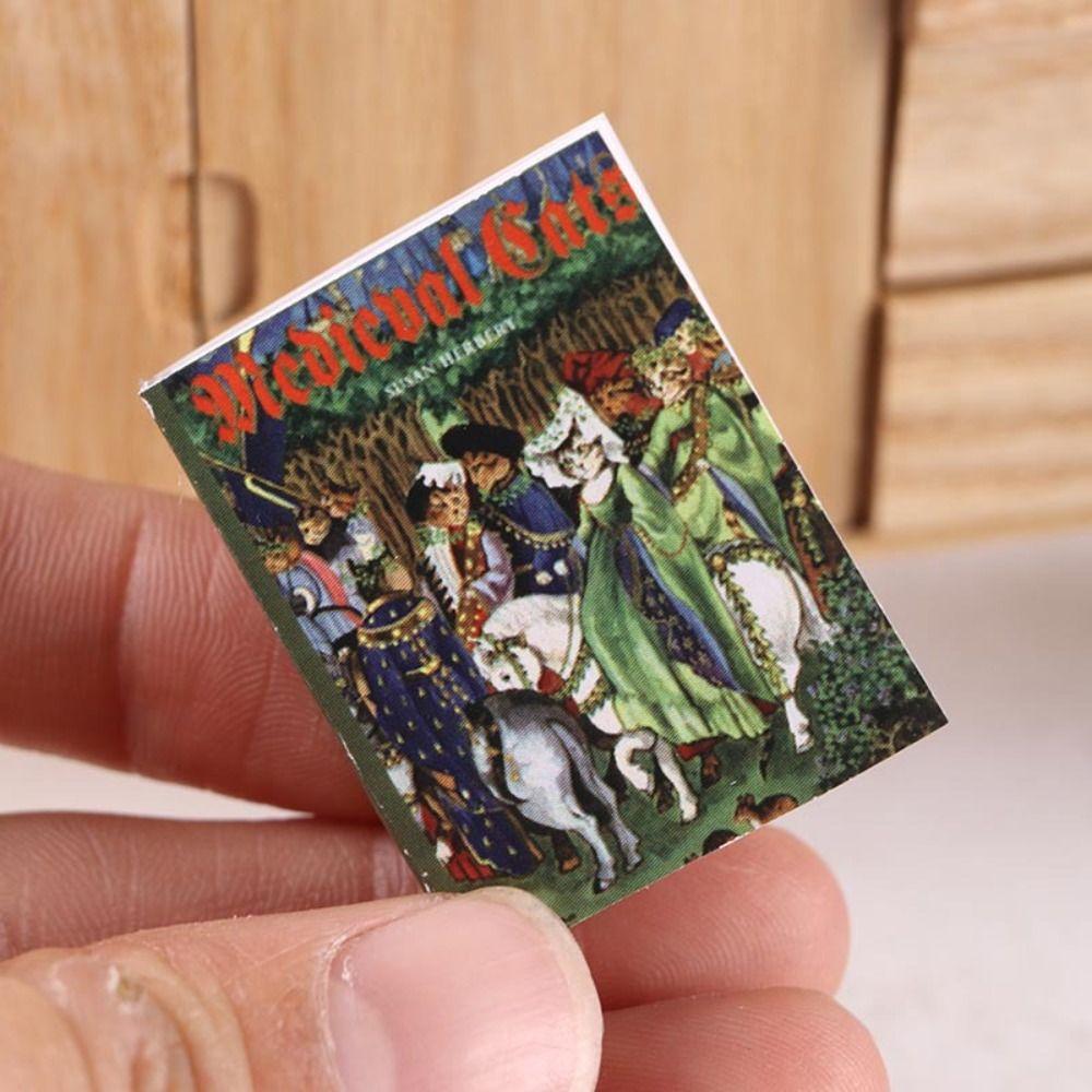 1/6 1/12 Dollhouse Book Can Be Opened Mini Books Gifts Miniature Book Model