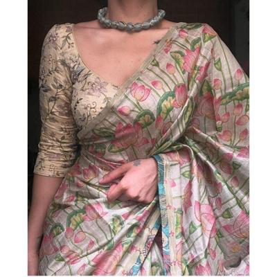 Стильная повседневная одежда и сари для женщин, Блузка (Необходимо сшить по размеру и посадке)