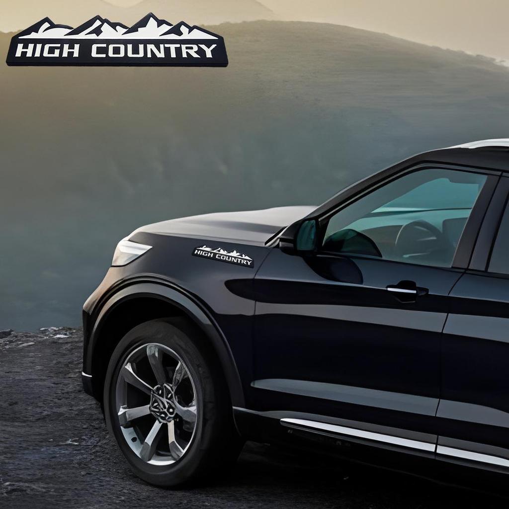 Автомобильная эмблема High Country для Chevrolet, Jeep, Dodge, Ford - Наклейка "Снежная гора"