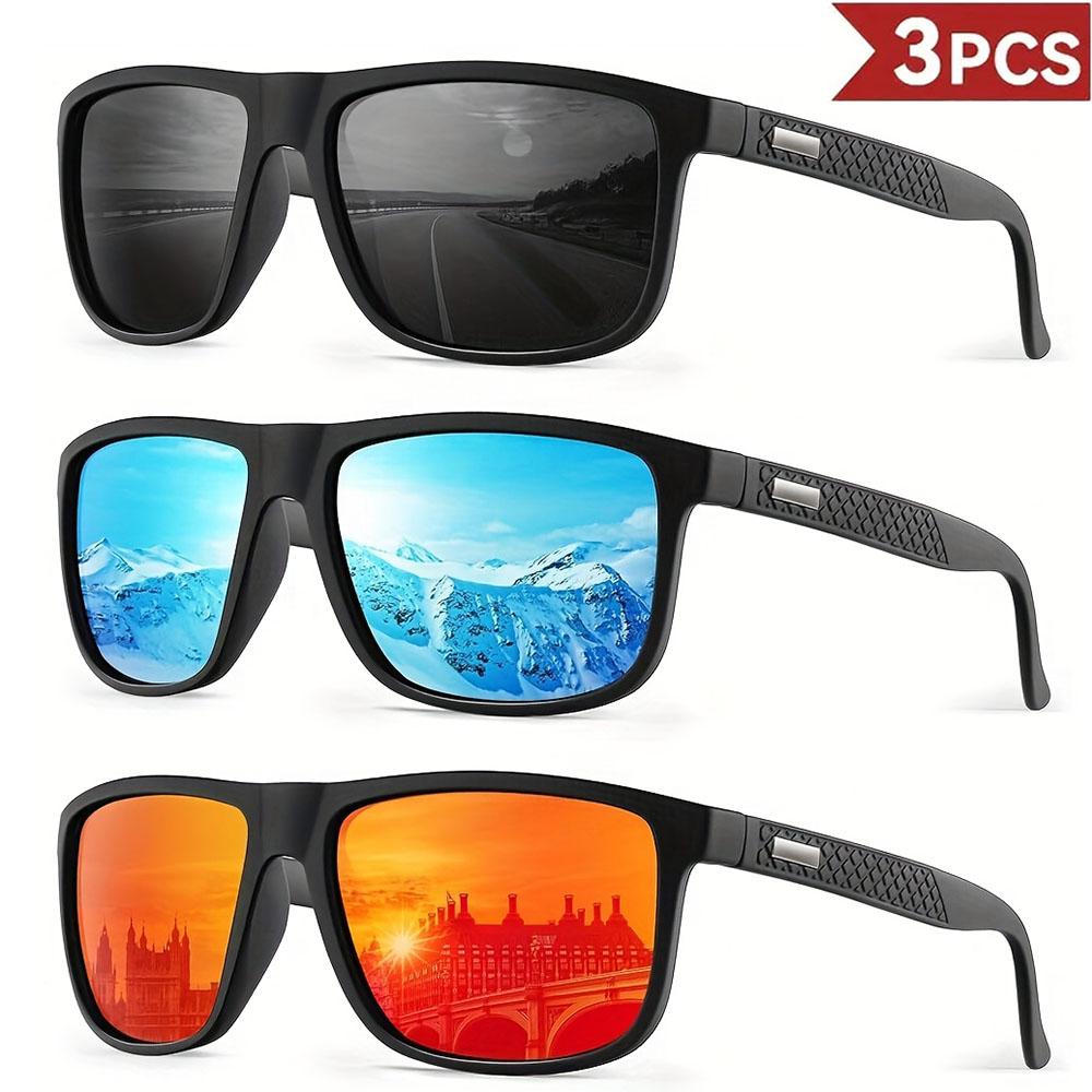 Фантазийные Крутые Классические Квадратные Поляризованные Солнцезащитные Очки Мужские Женские Для Вождения Рыбалки Роскошный Бренд Дизайнерские Очки Очки Водителя UV400