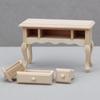 1:12 Dollhouse Miniature Wooden Blank Table Dining Table Coffee Table Computer Desk Furniture Living Room Model Craft Decor Toys