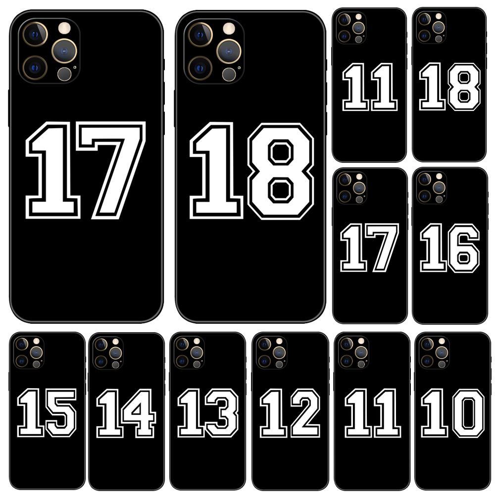 Чехол для телефона Football Lucky number для iPhone 5 5s 2020se 6 6s 7 8 plus x 10 XR XS 11 12 13 mini pro MAX черный чехол из ТПУ