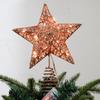 Glitter Lighting Props with Lights Lighted Tree Topper Creative LED Christmas Tree Top