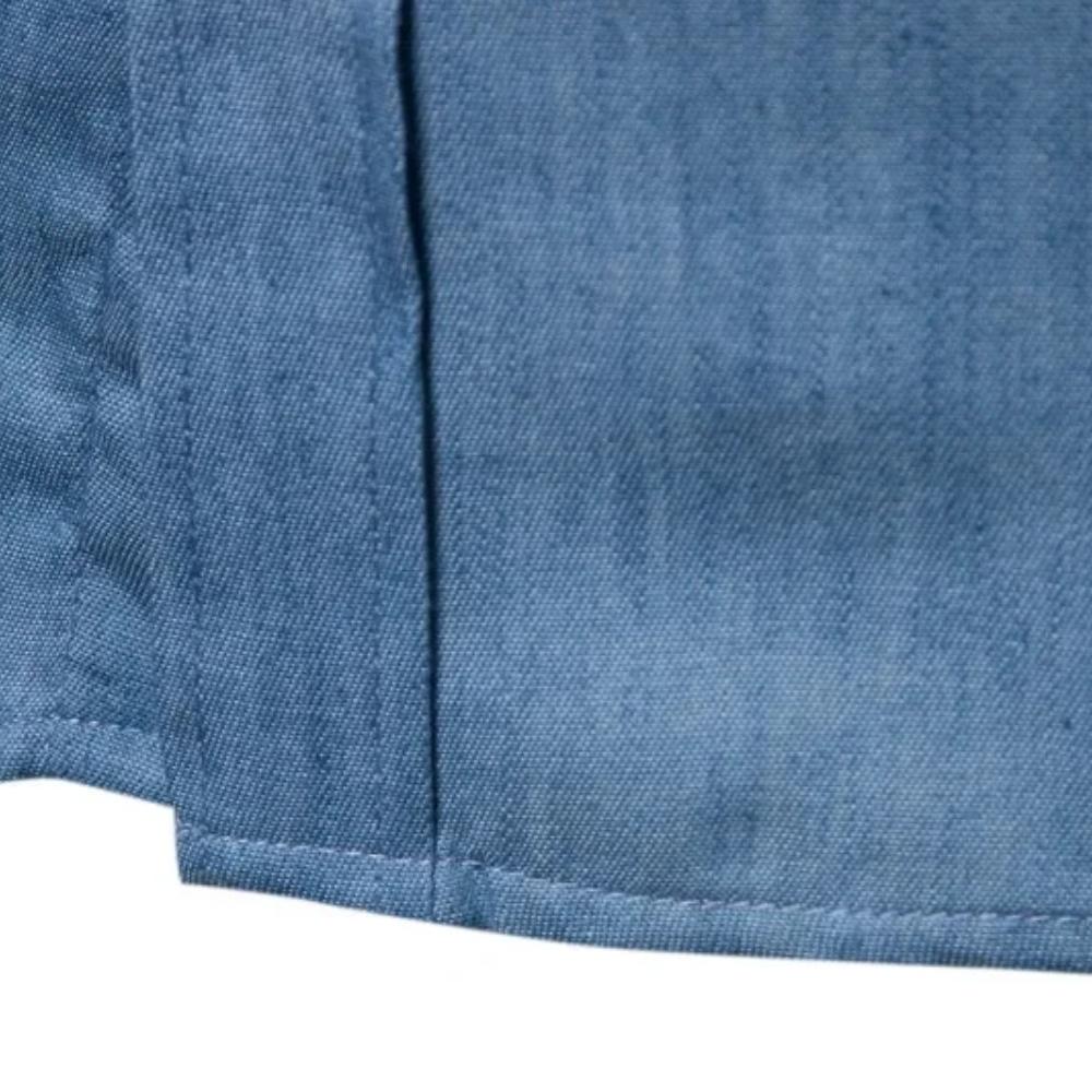 Осенняя джинсовая рубашка мужская повседневная с лацканами, облегающая, не требующая глажки, горячая распродажа, уличная одежда, отложной воротник, стандартная застежка на пуговицы