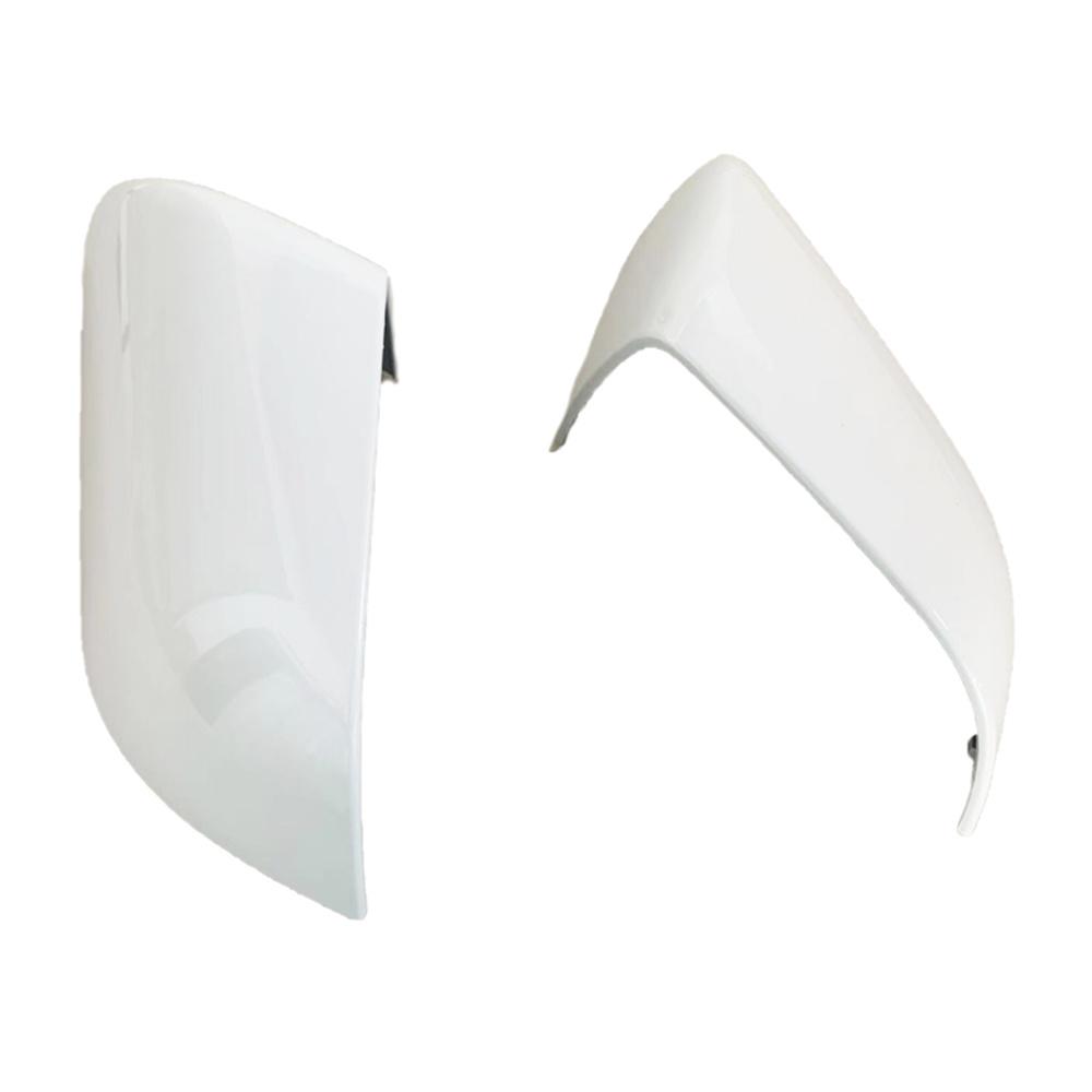 Pearl White Rear View Side Mirror Cover Skull Caps Pair For Tesla Model 3
