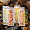Leaf Melody 3D Laser Stickers: Retro Autumn Falling Leaves for Journals & Collages