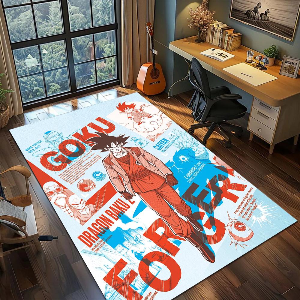 Dragon Ball Carpet Floor Mat Home Room Decor Gamer Bedroom Washable Non Slip Large Area YUN6512