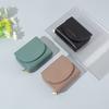 Женский Короткий Кошелек с Блокировкой RFID, Кошелек для Монет, Маленький Складной Держатель для Карт, Компактный Клатч-Кошелек с Карманом на Молнии