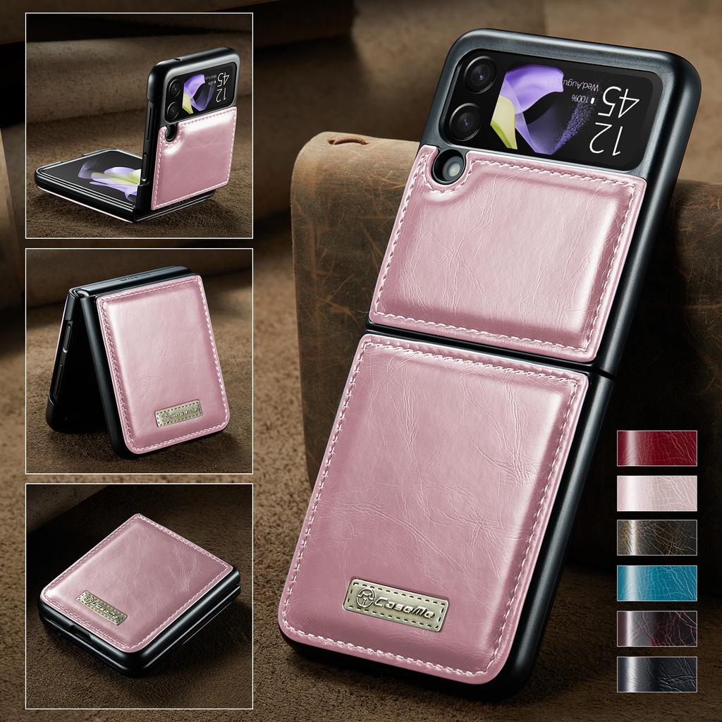 Матовый кожаный складной чехол-сумка для мобильного телефона для Samsung Galaxy Z Flip4 Flip3 Flip 4 5g Zflip4 Flip 3, чехлы без отпечатков пальцев