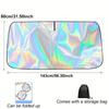 1pc Car Sun Shade, Summer Windshield Sunshade, Foldable Laser Sun Protector, Keeps Vehicle Cool, Interior Protection, UV Rays