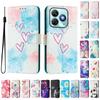Love Luxury Painted Leather Case Wallet Book Style Cover for ZTE Blade A52,A53,A73,V50 Vita,V40S,V60,A35,A55,A75...