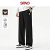 Мужские свободные прямые брюки SPAO SP Белый Мишка