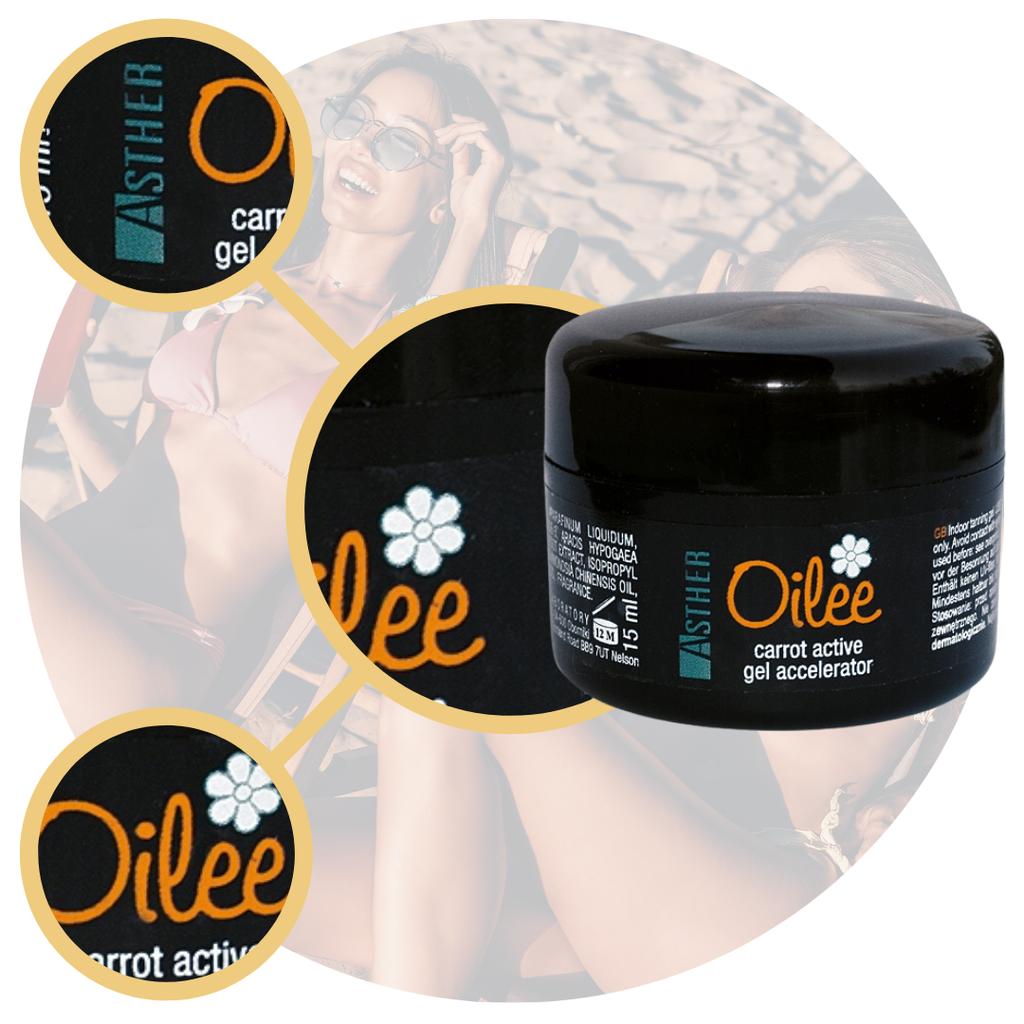 Asther Oilee Carrot sunbathing gel mega smell