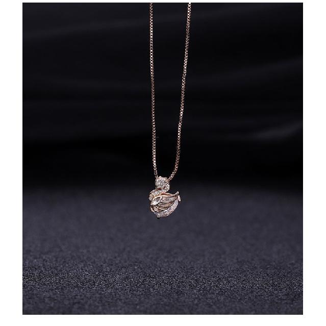 Little Swan Necklace for Women, Light Luxury Niche Collarbone Chain2023New high-end luxury pendant as a gift for your girlfriend