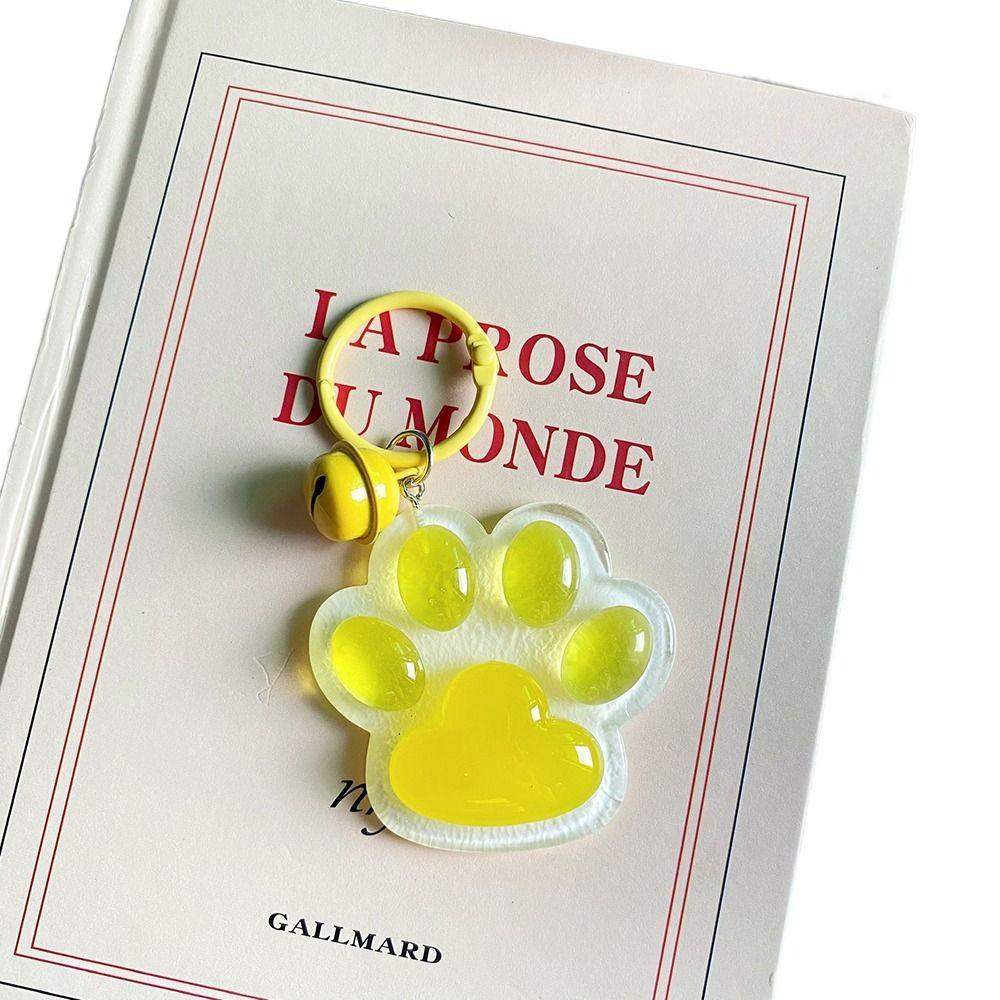 Корейский стиль светящийся брелок для ключей в виде кошачьего когтя светящийся в темноте брелок-колокольчик в виде кошачьего когтя декор для рюкзака