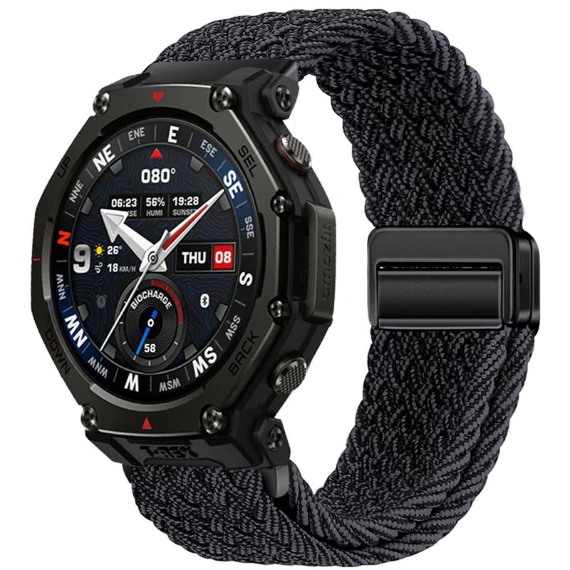 Нейлоновый ремешок 20/22 мм для Amazfit Helio/T-Rex3 Pro 48/44 мм с магнитной застежкой, ремешок для Amazfit Active 2/2 Square/Balance 2