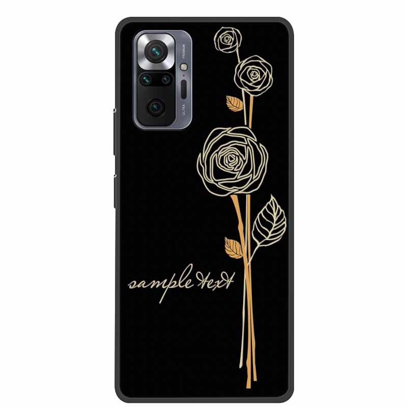Чехол для телефона Redmi Note 10 Pro, 3D тиснение цветами, задняя крышка для Xiaomi Redmi Note 10S 10 4G 5G, силиконовый мягкий чехол-накладка с цветочным узором