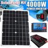 Комплект солнечной панели, полная система питания от 12 В до 110 В/220 В, 4000 Вт, модифицированная синусоидальная инверторная солнечная панель с комплектом солнечного контроллера 100 А