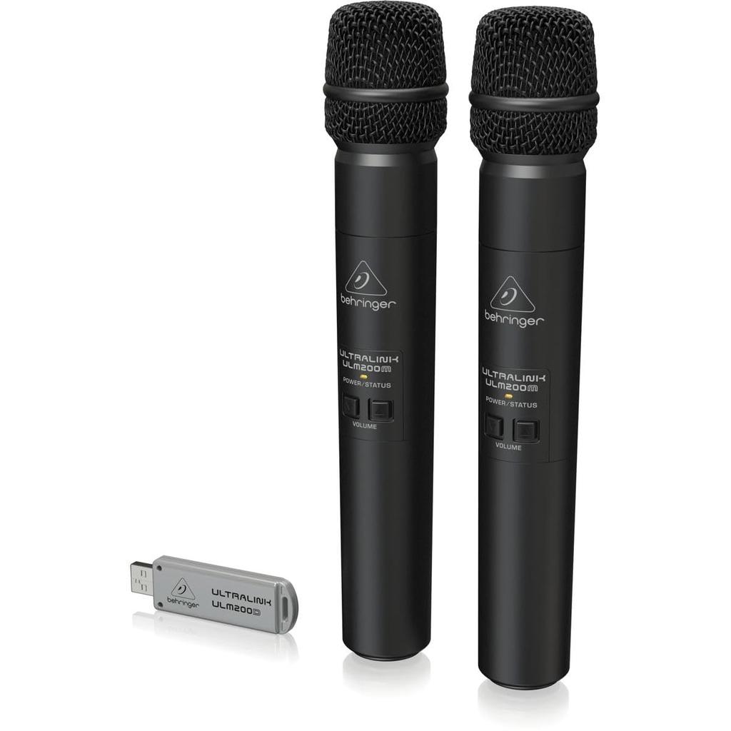 Behringer Wireless Microphone 2 Channel Digital Wireless 2 USB Type ULM202USB Black 2.4Ghz