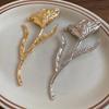 Zinc Zinc Alloy Tulip Brooch Suit Charm Deco Clothing Pin Accessories Flower Bud Brooch  Ladies