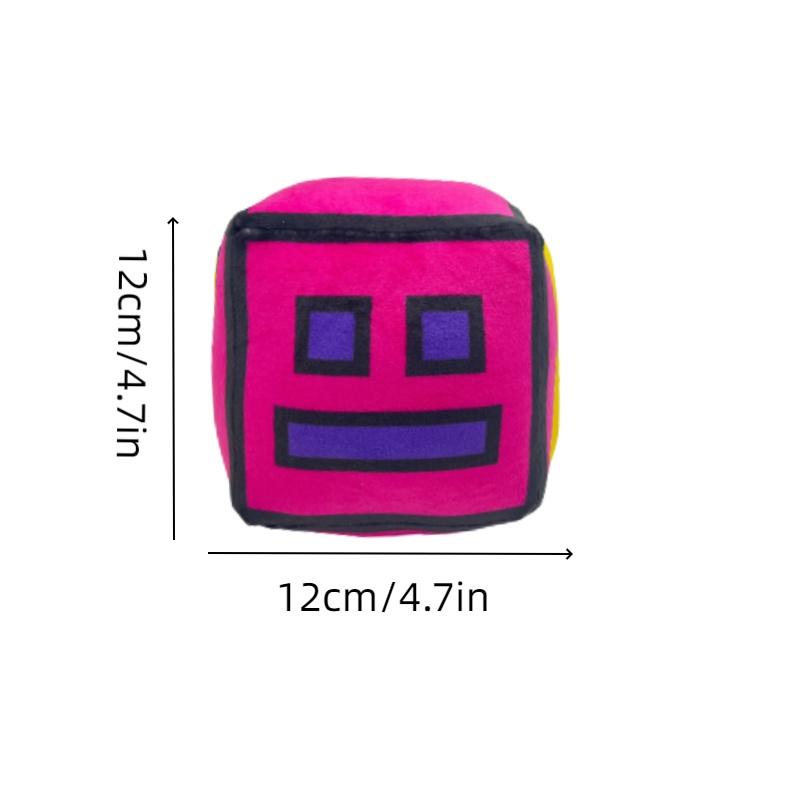 Милая игрушка из короткого плюша Geometry Dash для детей. Выпускается в нескольких цветах!