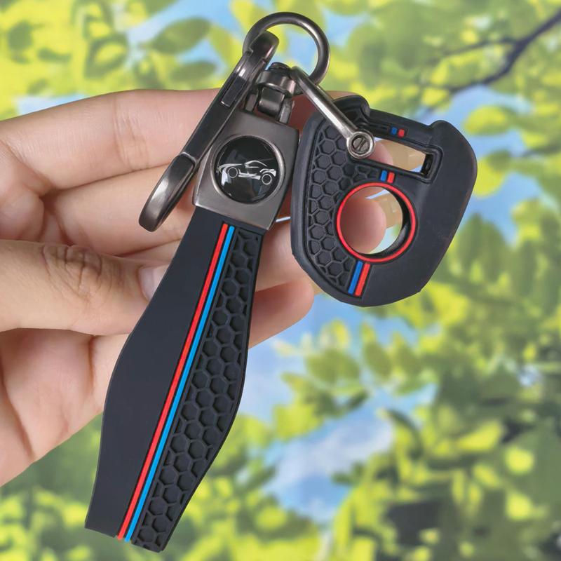 Anti-slip Silicone Key Protector With Keychain Fit For Honda CB650R CB500X CB500F CB1100 CB1000R CB125R CB300R