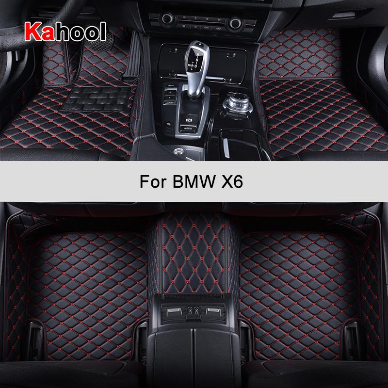 Автомобильные коврики KAHOOL на заказ для BMW X6 E71 E72 F16 F86 G06 F96 X6M, автоаксессуары для ног
