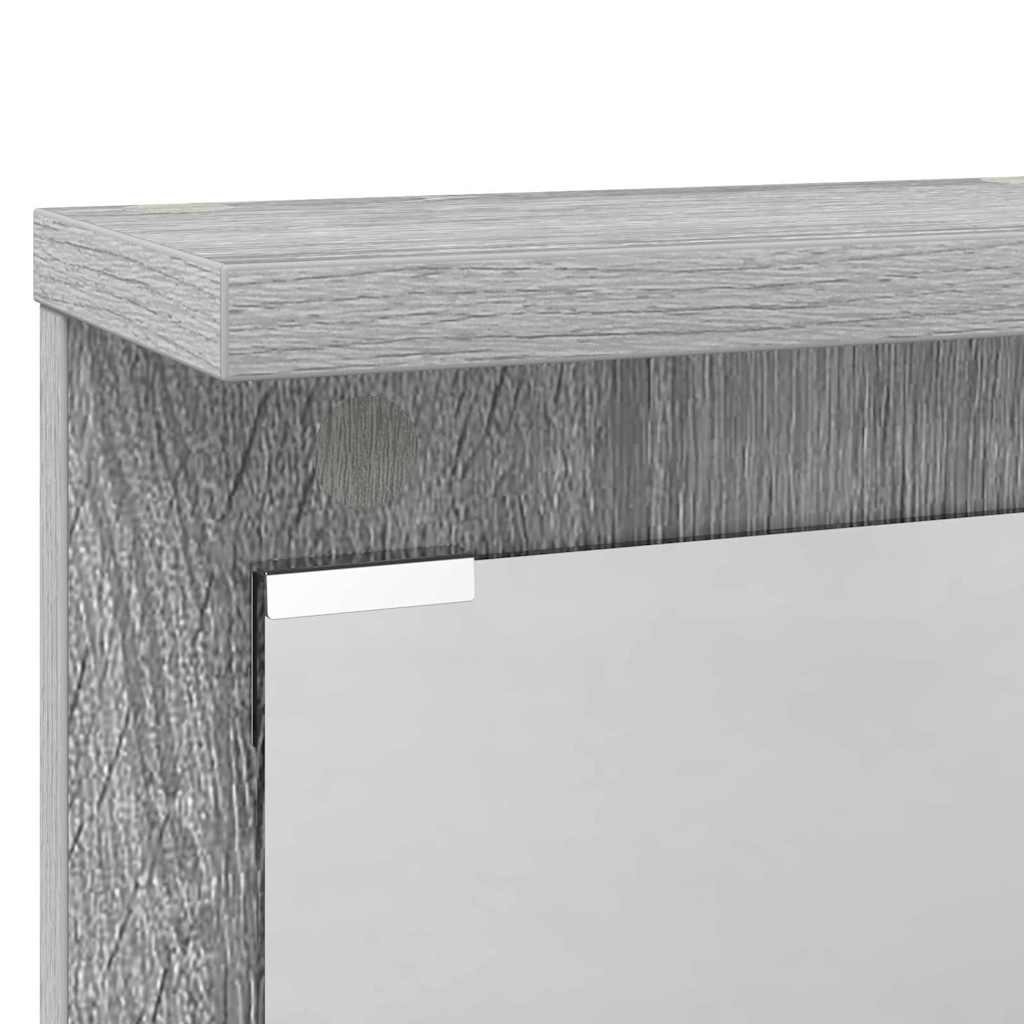 Настенная вешалка для одежды Sonoma серого цвета 84 x 10 x 80 см