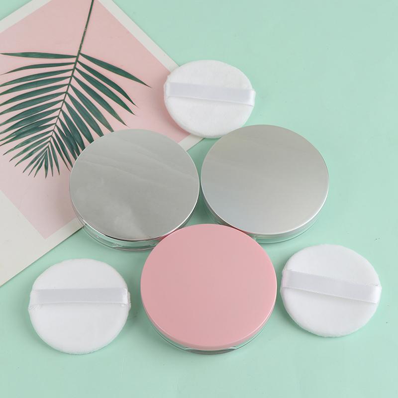 3G Ультратонкая пустая рассыпчатая коробка для пудры, банка для макияжа, сито, контейнер, слоеное зеркало