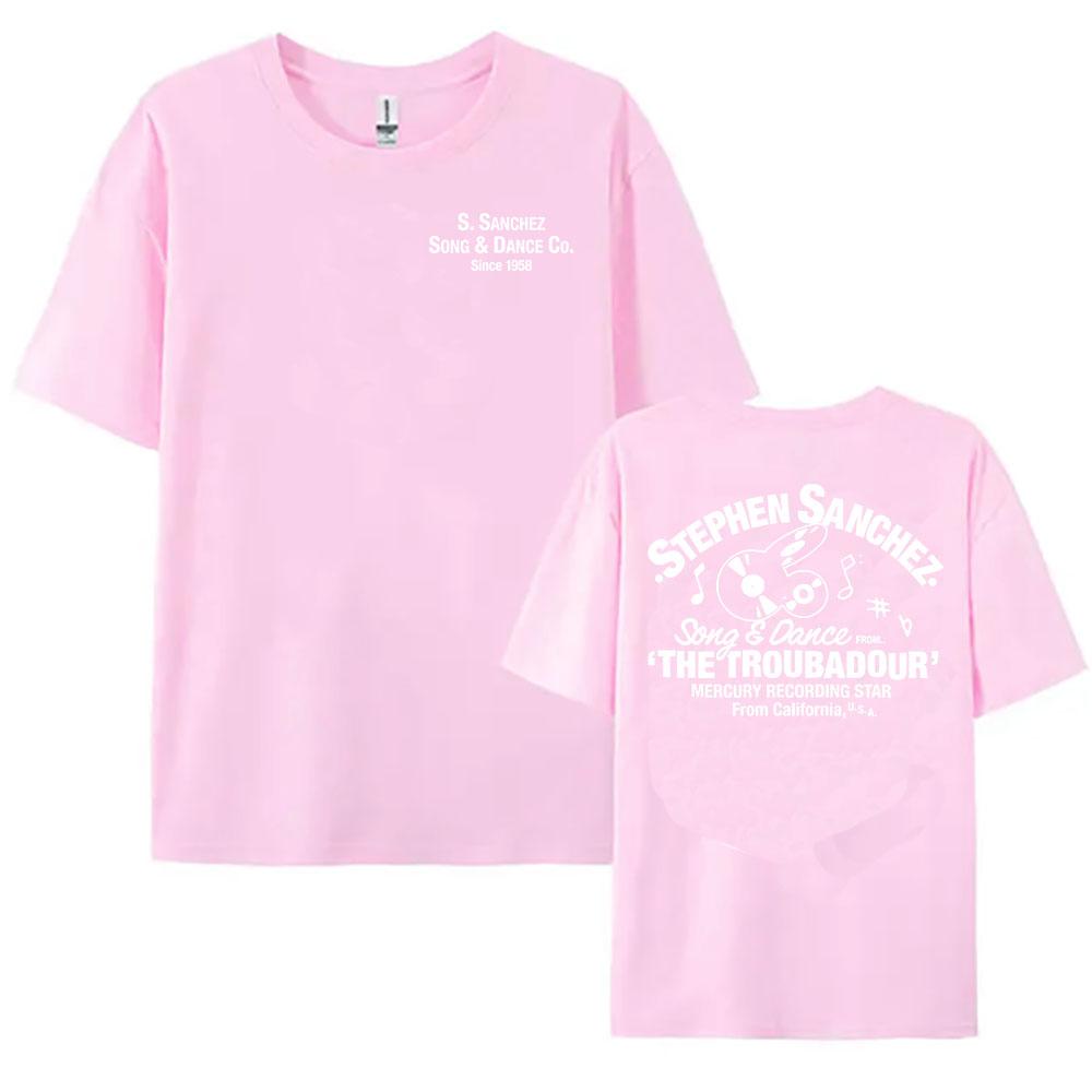 Stephen Sanchez Song & Dance Co. T-Shirt Summer Short Sleeve Unisex Streetwear Casual Singer Graphic Tshirts