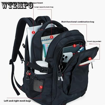 Модный повседневный рюкзак с улучшенным независимым отделением для компьютера и защитой позвоночника для снижения веса