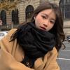 Solid Color Women Winter Scarf Warm Thicken Imitation Cashmere Shawl Outdoor Fashion Luxury Tassels Lady Wrap Windproof Scarves