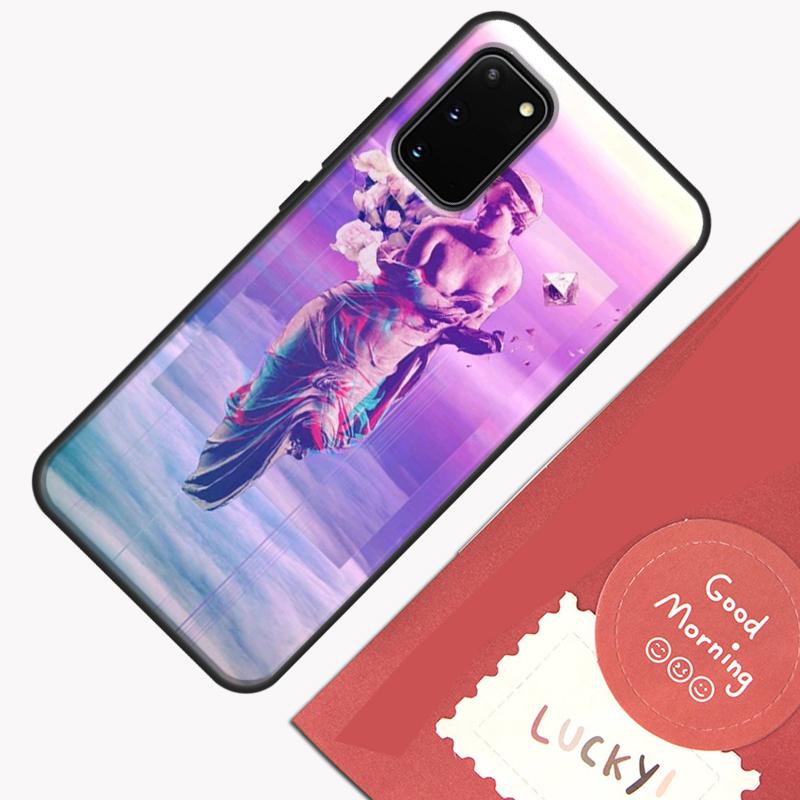 Vaporwave Greek Sculpture Phone Case For Samsung Galaxy S24 S26 Ultra S20 S21 S22 S23 S25 Plus S10 S25 FE Cover Shell