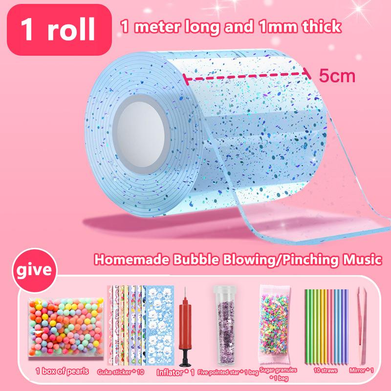 1 набор детских подарков Pet Nano Glue Diy Blow Bubble Nano Glue Двусторонняя лента Sticky Ball Tape Crafts Toys
