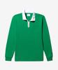 NOAH (U) Button Tab Rugby Shirt Kelly Green Striped Button Tab Rugby Kelly