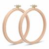 2pcs Beech Wood Cross Stitch Hoop 6 Inch Embroidery Frame Wooden Embroidery Hoop  For Art Craft