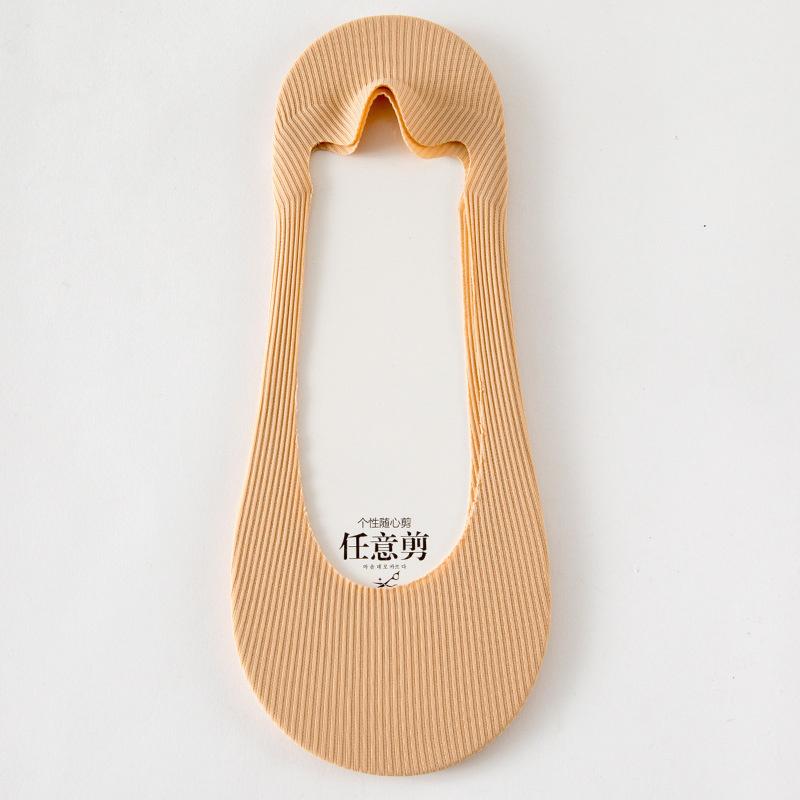 Носки женские, хлопковые, невидимые, летние, тонкие, дышащие, мягкие, силиконовые, нескользящие, модные, на высоком каблуке, носки-лодочки, носки на подошве, 5 пар