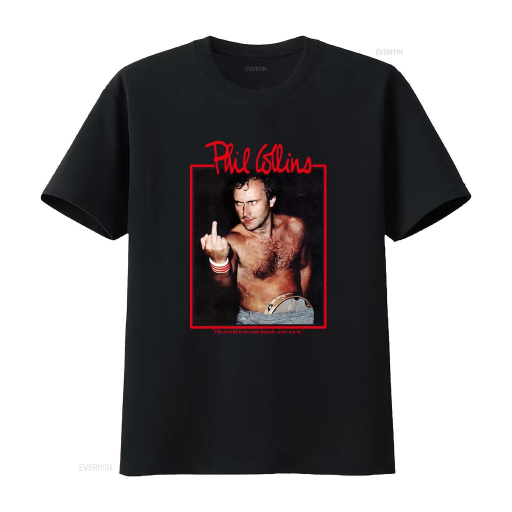 Vintage 90s Phil Collins T Shirt Iconic Rock Star Design Perfect for Music Lovers vintage Washed graphic Breathable Comfortable