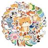 35pcs-50pcs Cartoon Nature Stickers Colorful Animal  Stickers  Stickers For DIY Phone Laptop Scrapbook Bike