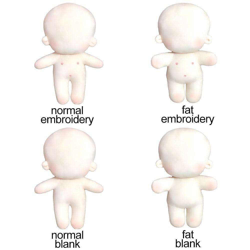 Изменение одевания игры самодельные игрушки DIY идол кукла вышивка или пустые хлопковые мягкие куклы тело