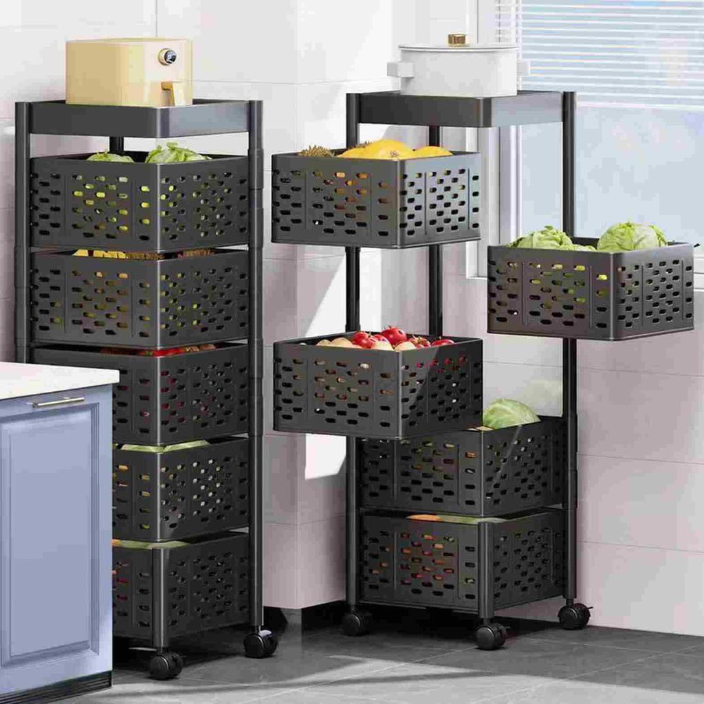 Многоуровневая тележка для хранения на колесиках, кухонный органайзер, подставка, хозяйственная тележка с колесами для домашней кухни, гостиной