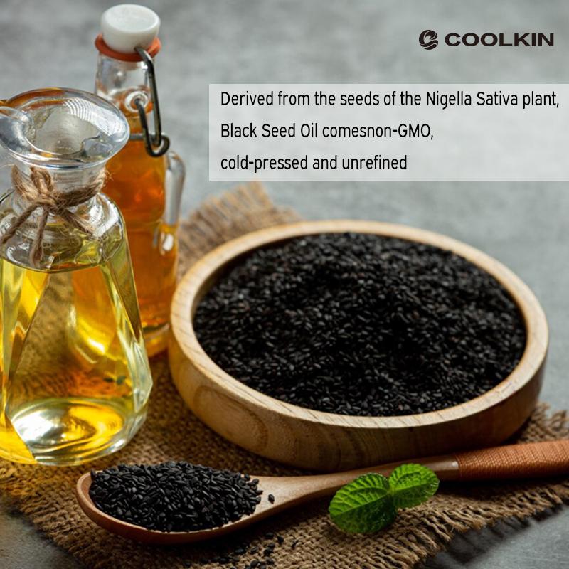 Coolkin Black Cumin Seed Oil Extract, Pure Virgin Cold-Pressed, Boosts Immunity and Promotes Digestion