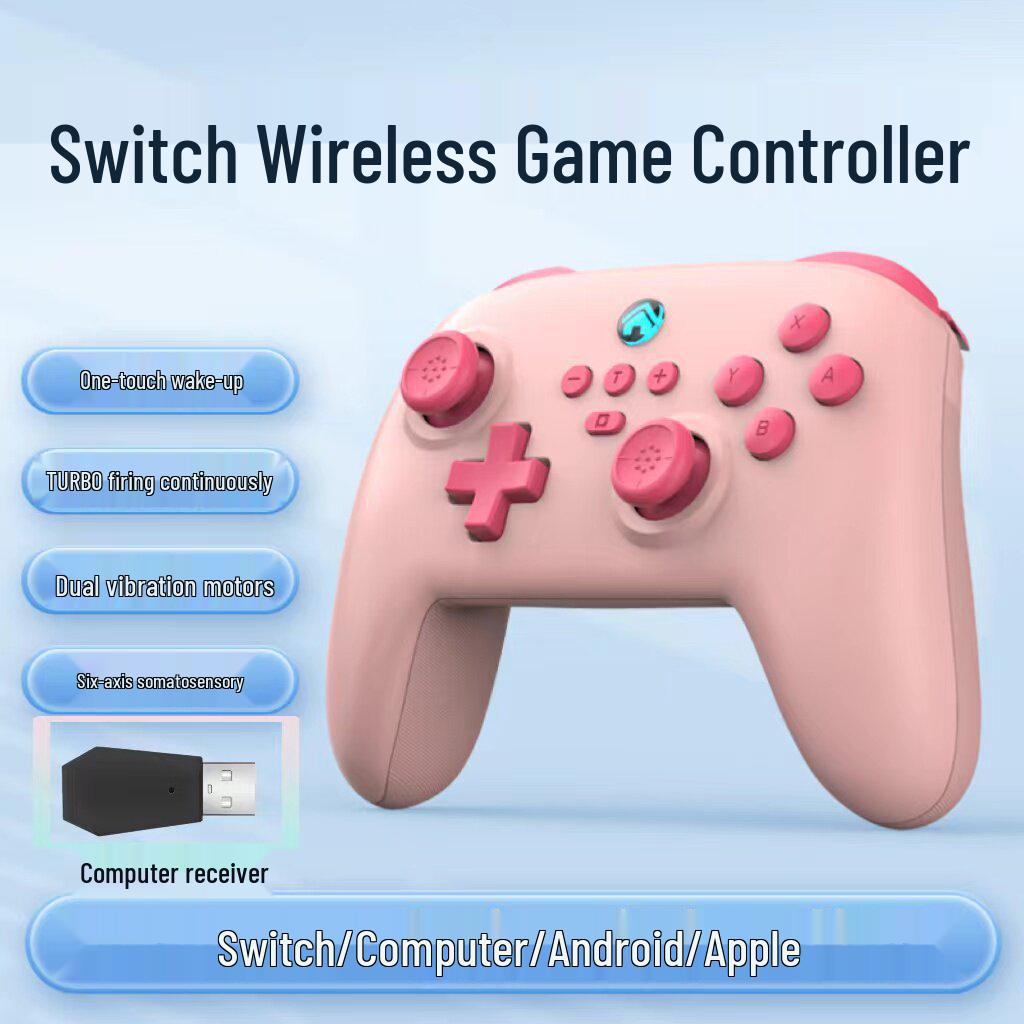 Беспроводной Bluetooth-контроллер Switch Pro с шестиосевым гироскопом, двойной вибрацией и макропрограммированием