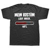 My Costume Still Loads 60 T Shirt Retro German Humor Nerd Tee Tops EU Size 100 Cotton Soft Unisex Causal Tshirts