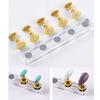 5pcs/Set Nail Practice Base Fake Nails Showing Stand Clay Finished Nail Art Finger Rest Nail Tip Seat Magnetic Nail Holder