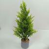 Artificial Mini Cypress Christmas Potted Plant - Festive Greenery Ornament