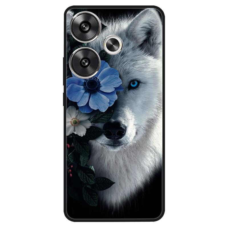 For Xiaomi Poco M6 4G Case Shockproof Soft Silicone TPU Bumper for Poco M6 4G Cover PocoM6 4G 2024 Lovely Luxury Cartoon Fundas