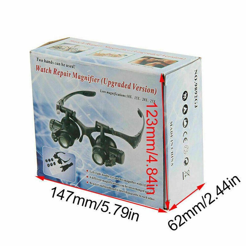 Инструменты со светодиодной подсветкой, увеличительное стекло, ювелирный микроскоп, увеличительная лупа